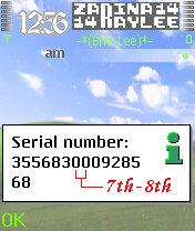 serial number